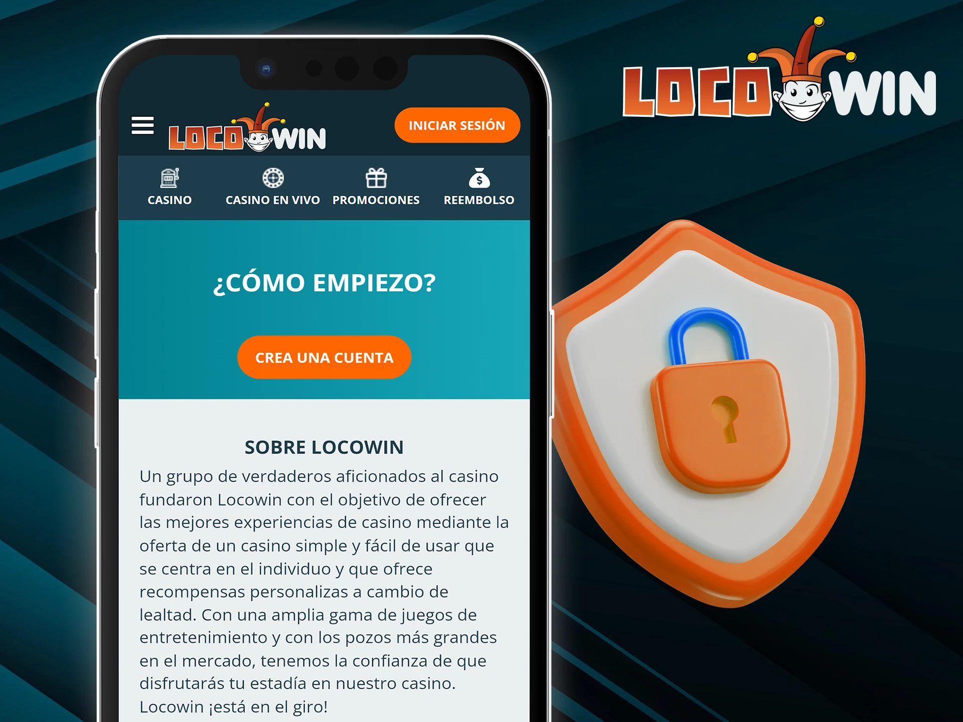 Utilizamos los protocolos de encriptación más avanzados para garantizar la seguridad de tus datos en LocoWin.