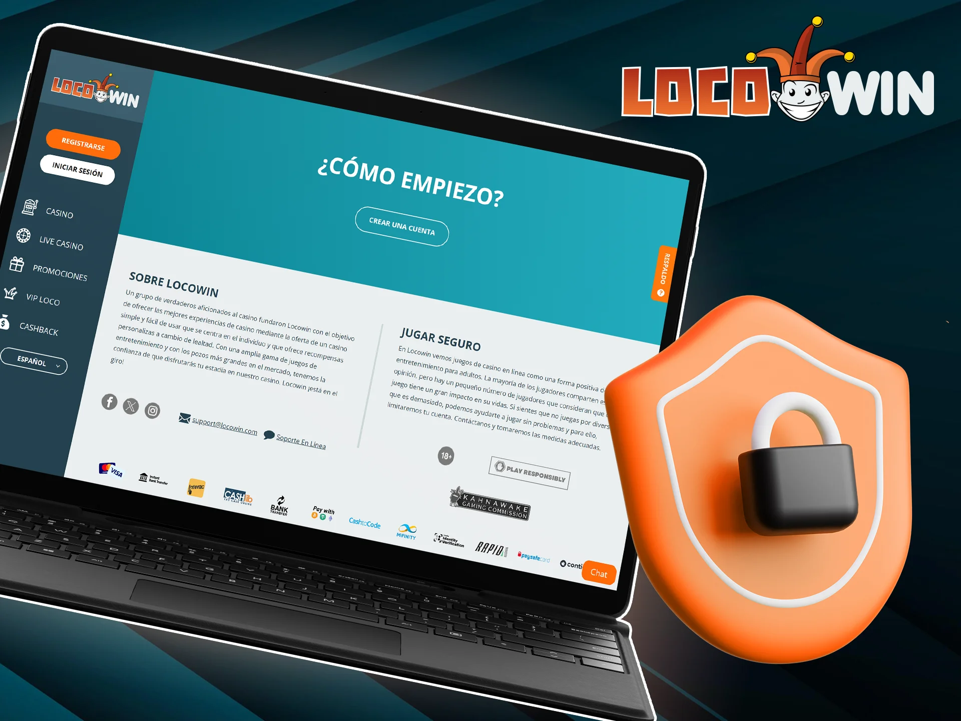 La seguridad y protección de tus datos es nuestra máxima prioridad en LocoWin.