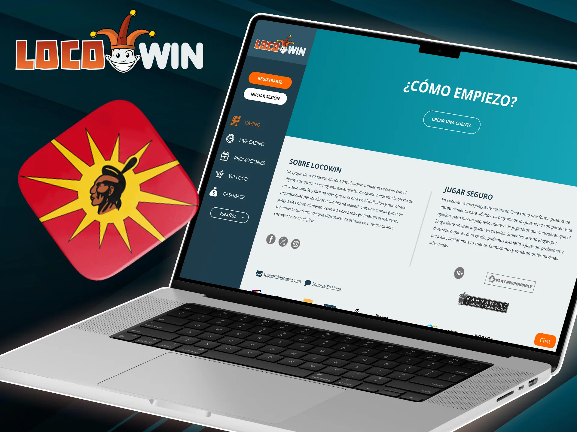 LocoWin es operado bajo licencia de la Comisión de Juegos de Kahnawake por Starscream Limited.