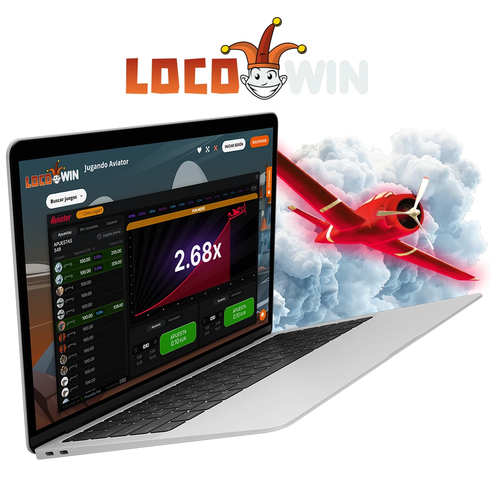 Locowin te invita a alzar el vuelo en el juego Aviator.