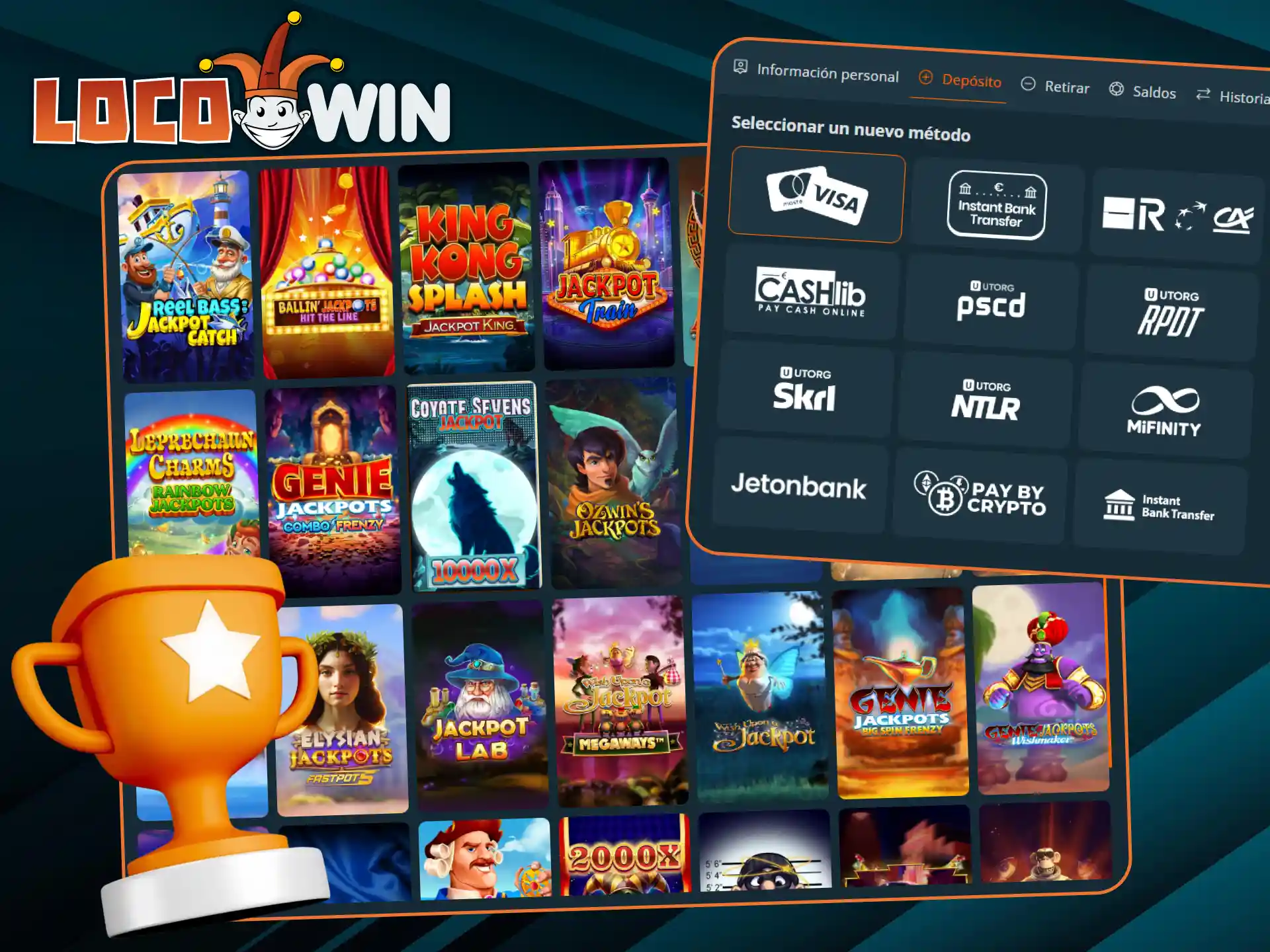 Siga los sencillos pasos y empiece a ganar en LocoWin.