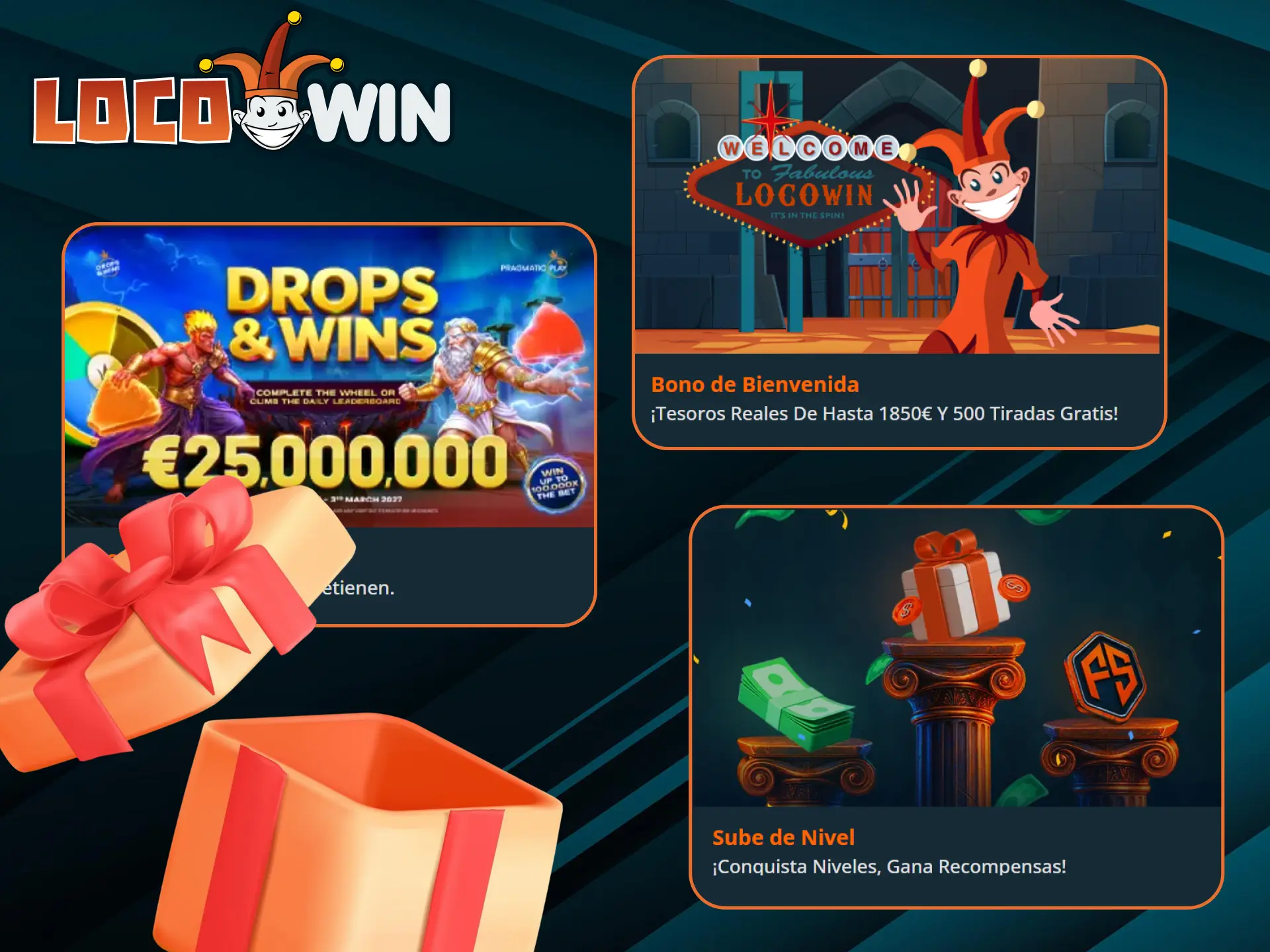 Aumenta tus posibilidades de ganar con los bonos de tragaperras de LocoWin.