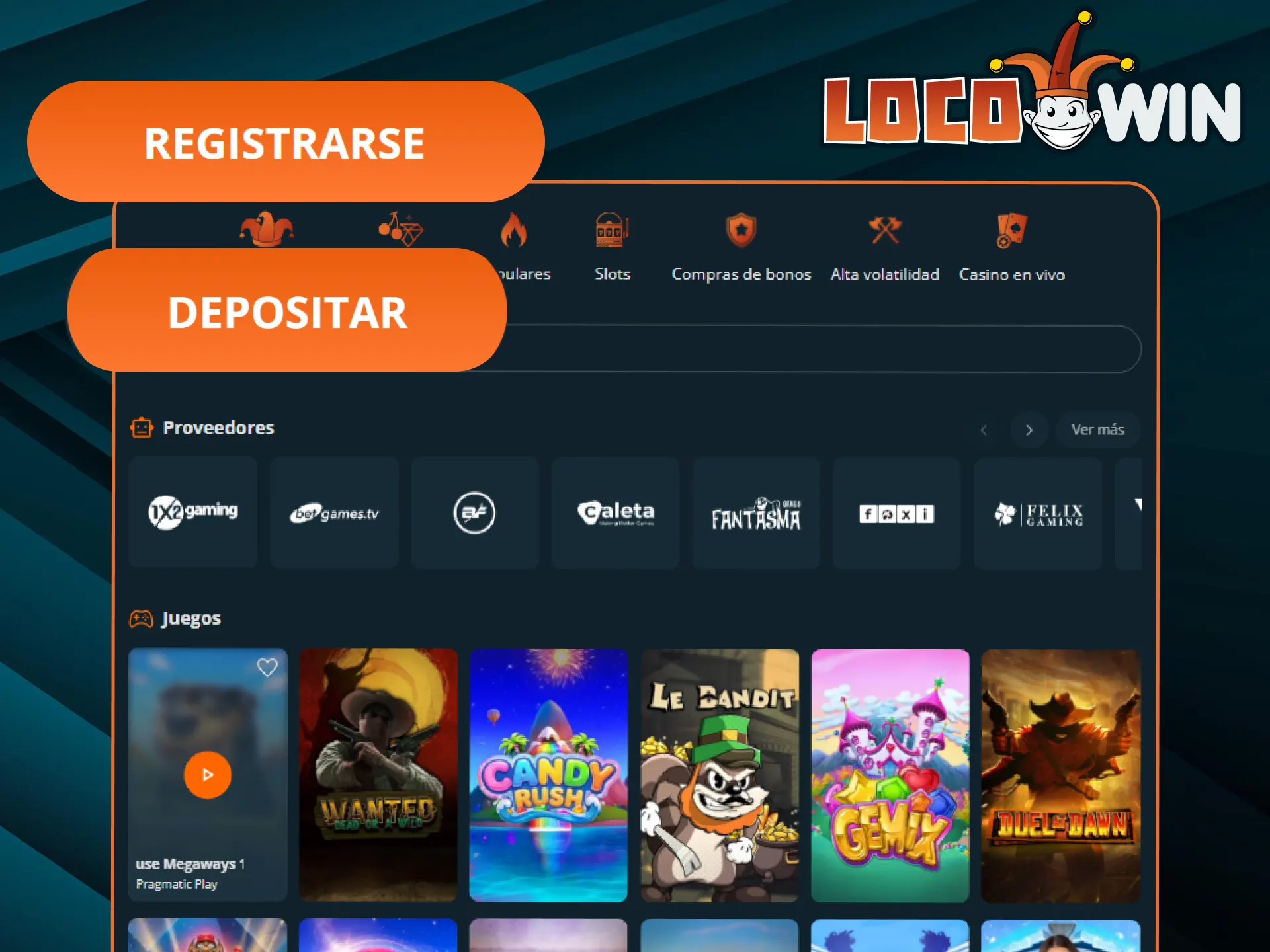 Regístrate en LocoWin y empieza a jugar a las tragaperras online en España.
