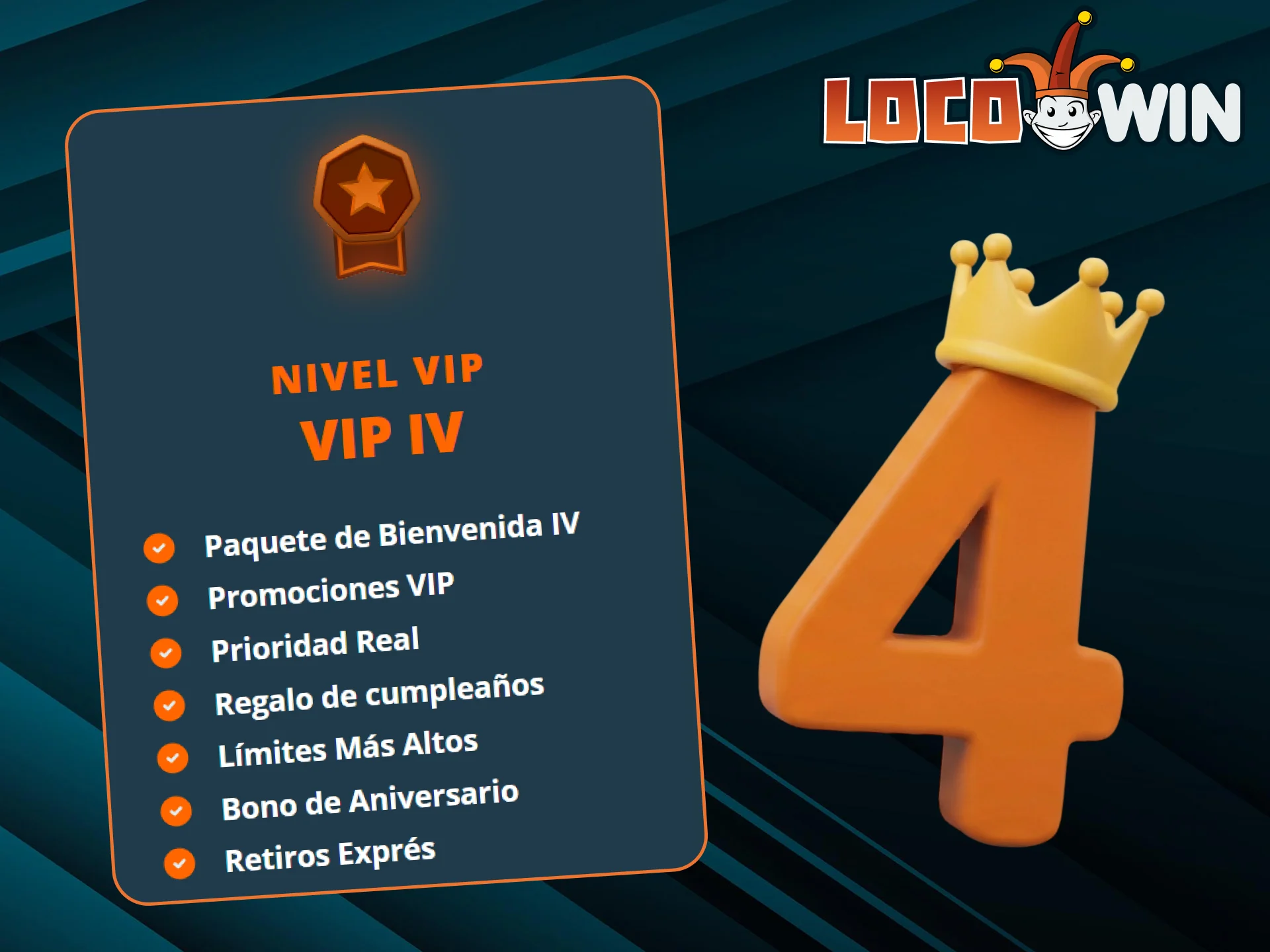 Obtenga acceso al paquete de bonificación más prestigioso del programa VIP de LocoWin.