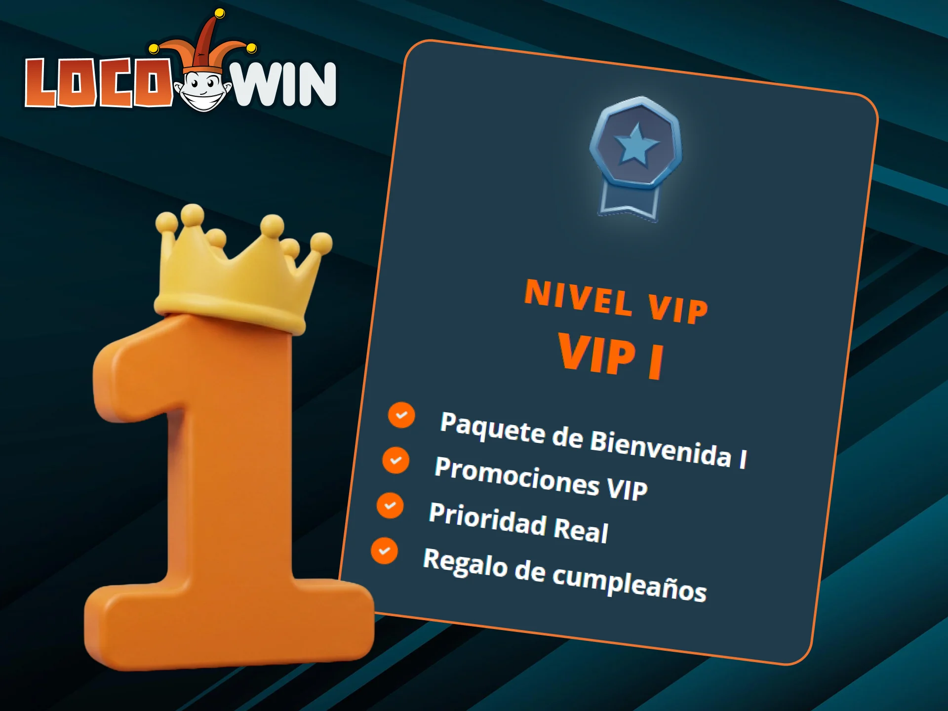 Descubra qué bonificaciones puede obtener en el primer nivel del programa VIP de LocoWin.
